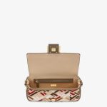 Baguette Canvas Bag With Multicolor FF Embroidery - Image 4